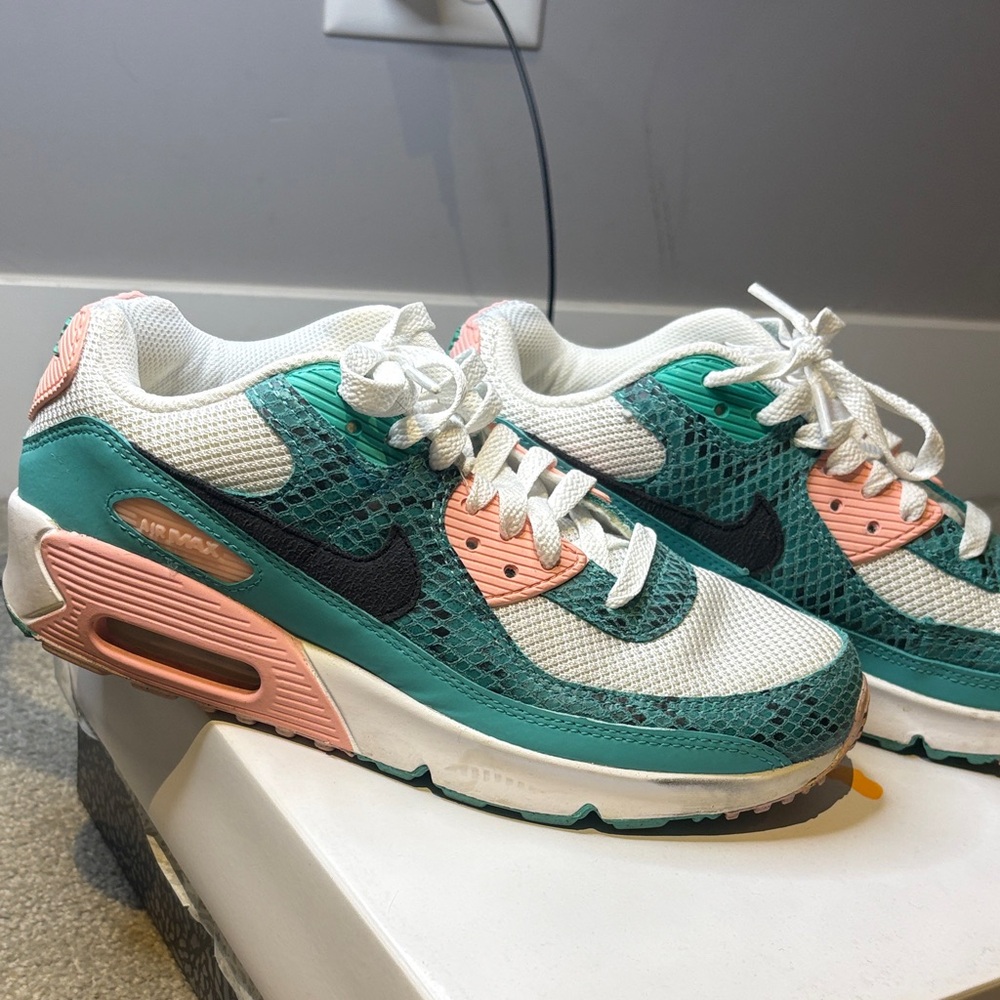 Nike Women's Air Max Sneakers - Teal, Coral, and White